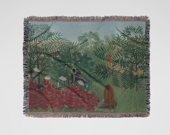 Tropical Forest Woven Blankets
