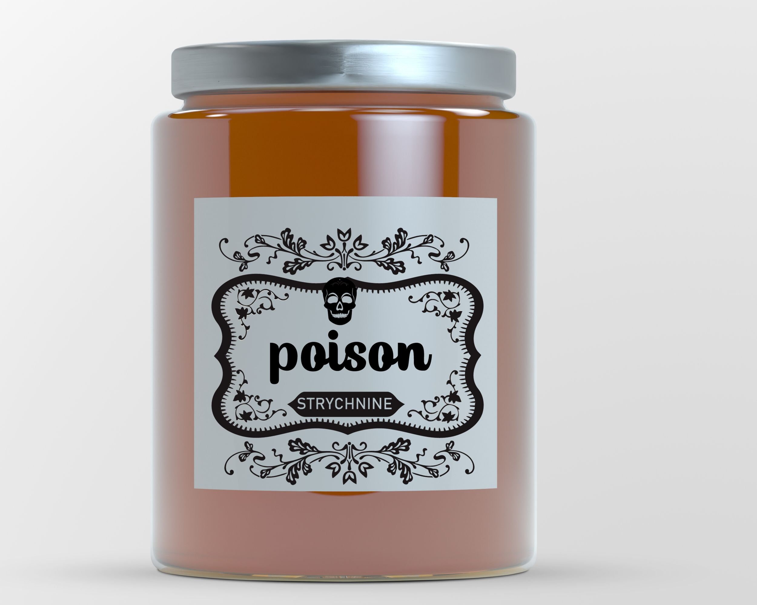 Poison Jar Label SVG Halloween Potion Labels Victorian Jar - Etsy
