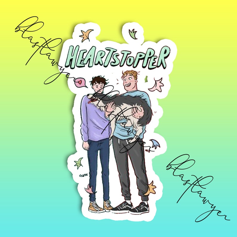 Heartstopper Stickers Heartstopper Sticker Nick and Charlie Etsy