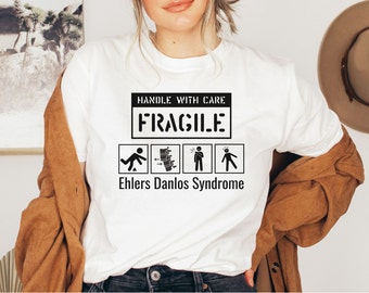 Ehlers Danlos Syndrome t-shirt, EDS Warrior shirt, EDS Awareness t shirt, Hidden Disability tshirt, Hypermobility Spectrum Disorder Shirt