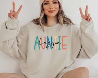 New Auntie Sweatshirt, Gift For Auntie, Auntie Gifts, Sister in law gift, Aunt Shirt, Gift for Sister, Aunt Pregnancy Announcement Shirt