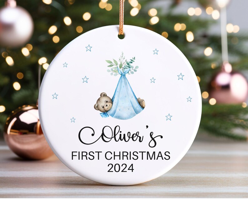 Baby's First Christmas Ornament Gifted First Christmas Babys Ornament