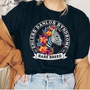 EDS Awareness Shirt Ehlers Danlos Syndrome Shirt Ehlers-Danlos Syndrome EDS Awareness Zebra Shirt  EDS Awareness Gift Chronic Illness Shirt