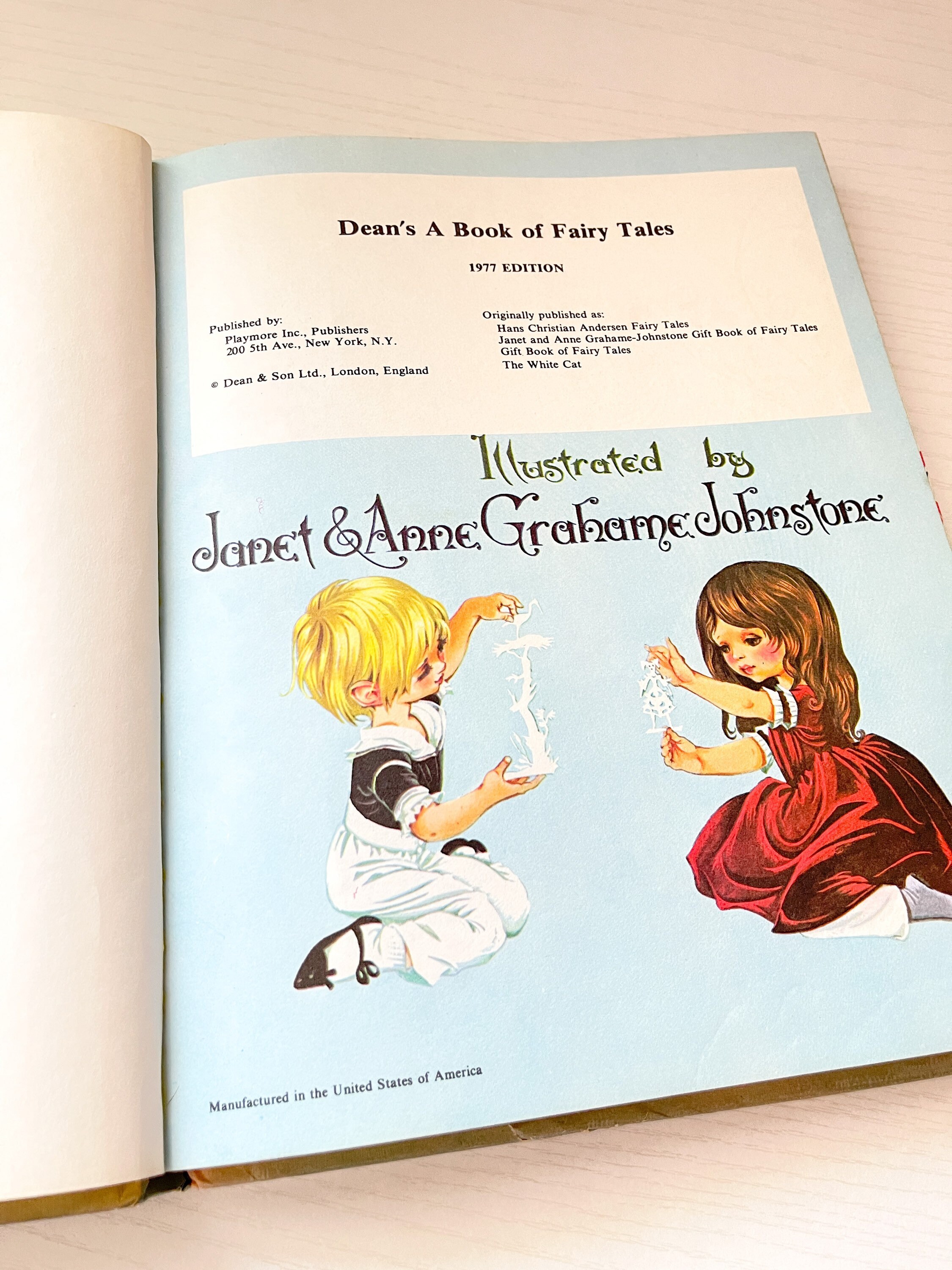 Deans Mother Goose Book of Rhymes 1977 Edition & A Book of Fairy 