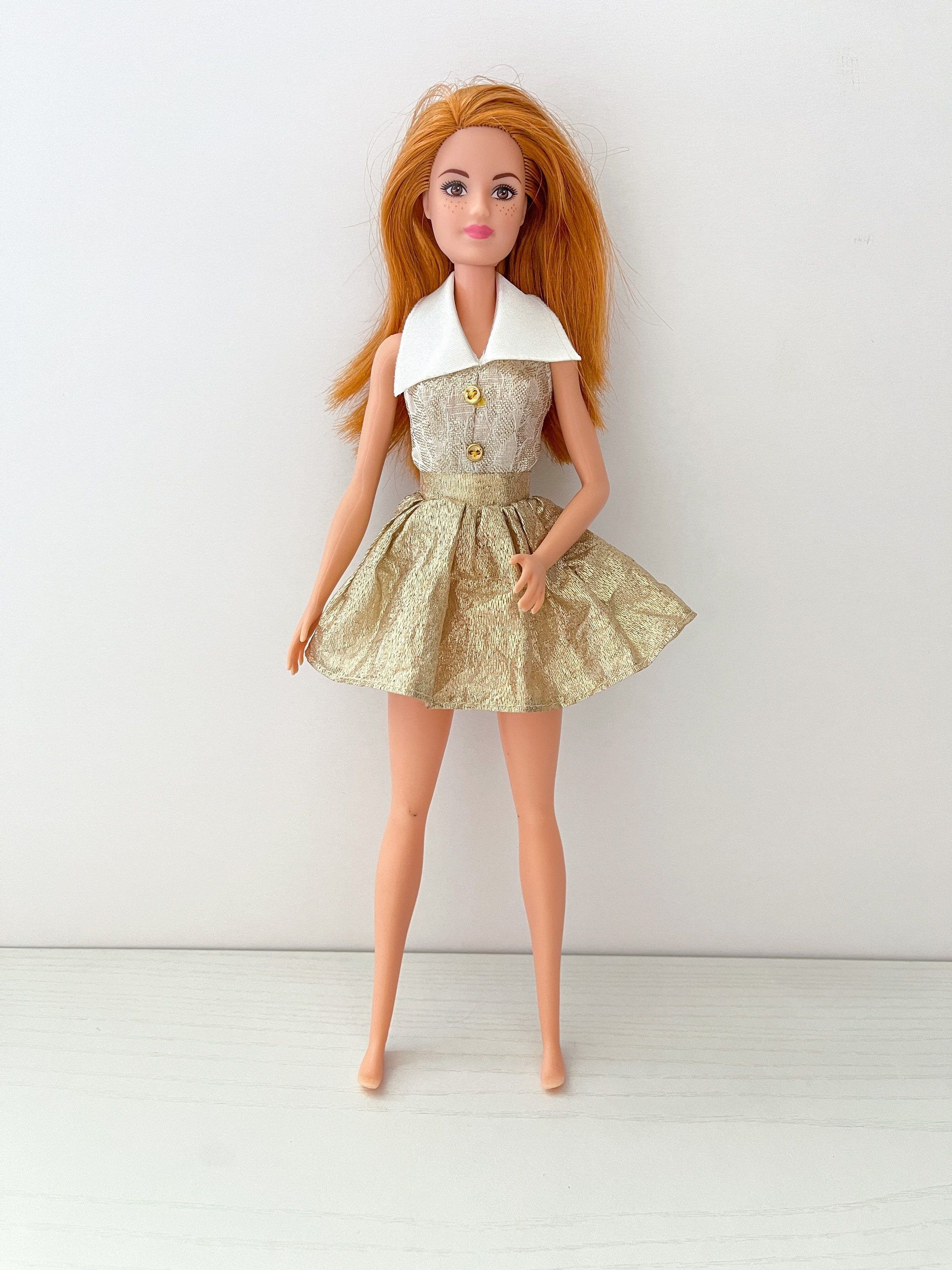 Gold Barbie Dress Etsy
