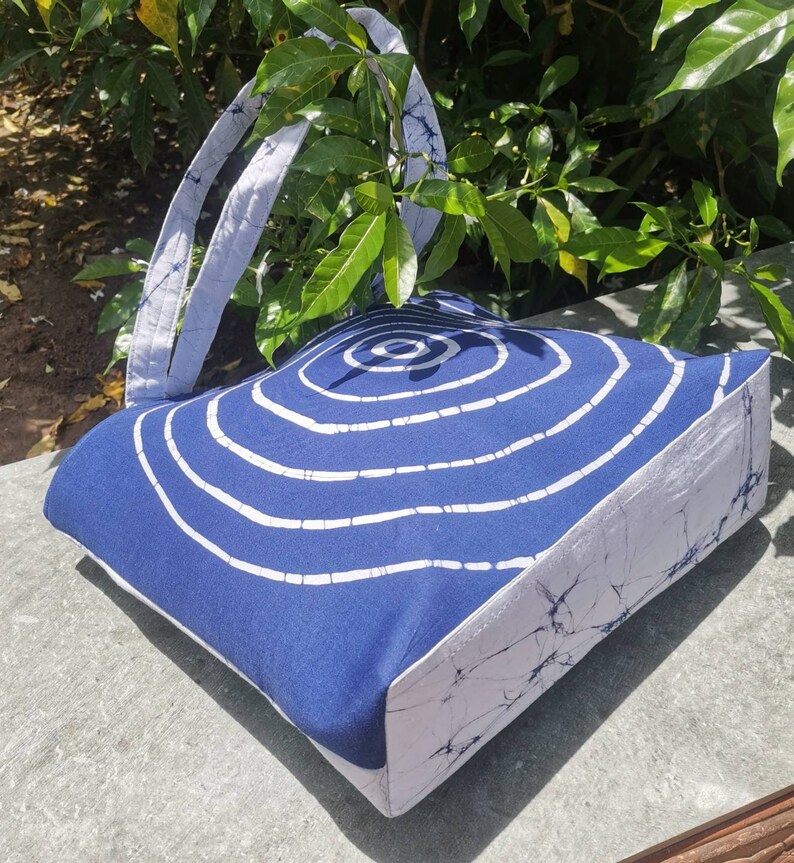 Batik Shoulder Bag Handmade in Sri Lanka Unique Print Tote Etsy