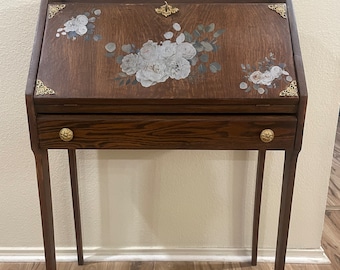 Restored Tiger Oak Secretary Desk