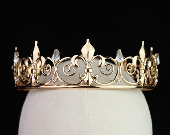 Stunning Crystal Wedding Tiara Vintage Gold Bridal Crown Stone Wedding Crown Crystal Girls Birthday Party Crown Wedding Photo Shoot