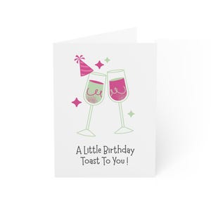 Carte Un petit toast d&#39;anniversaire pour vous