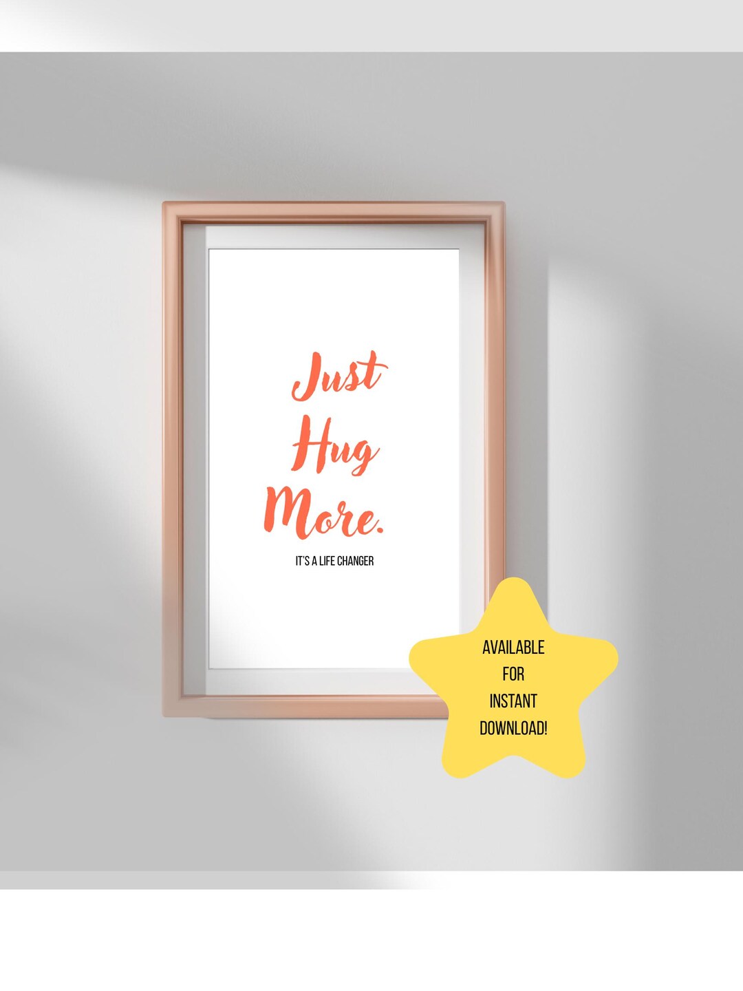 Just Hug More Print - Etsy