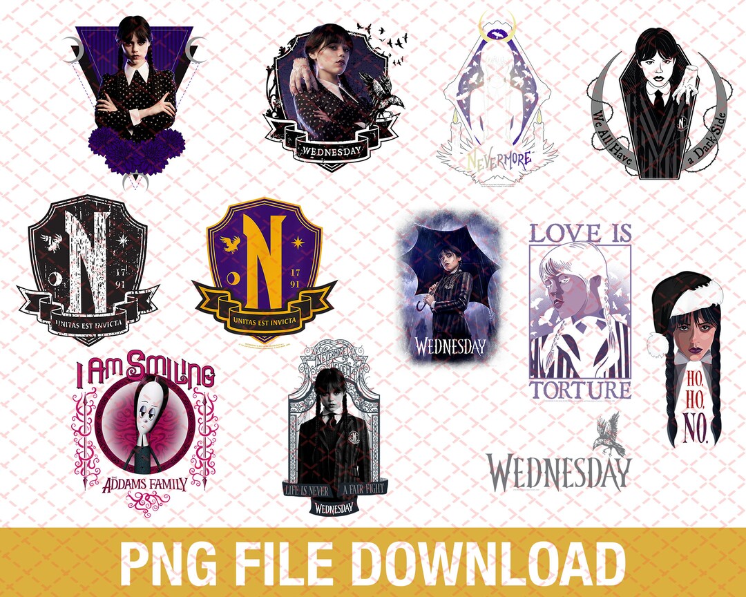 Wednesday Nevermore Frame Langarmshirt - Offizieller Wednesday Merch