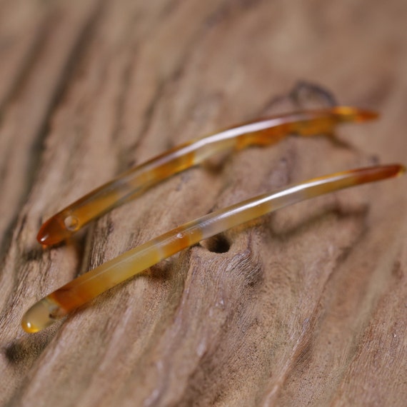 A pair of old agate hairpin, Gemstone hair stick,… - image 3