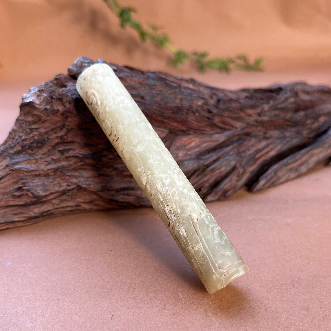 Antique White Jade Lezi Pendant Jade Stone Lezi Necklace Etsy