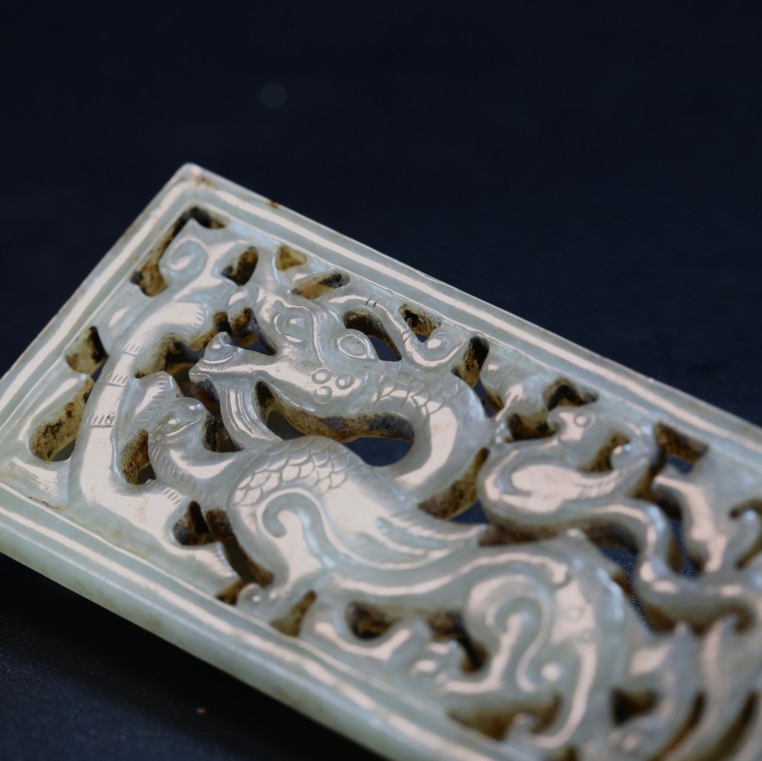 Antique White Jade Trinket, Collectible Antique Jade, Exquisite Hand