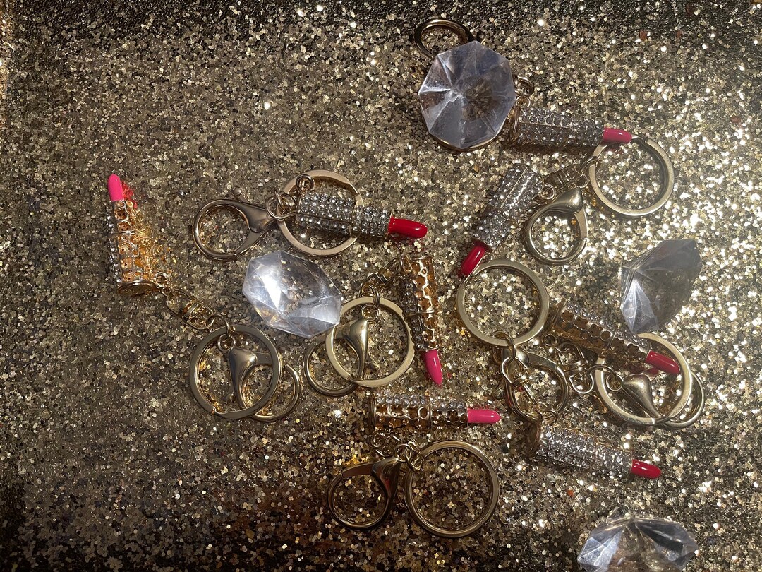Bling Lipstick Keychain Lipstick Keyring Mini Lipstick Keychain Mini