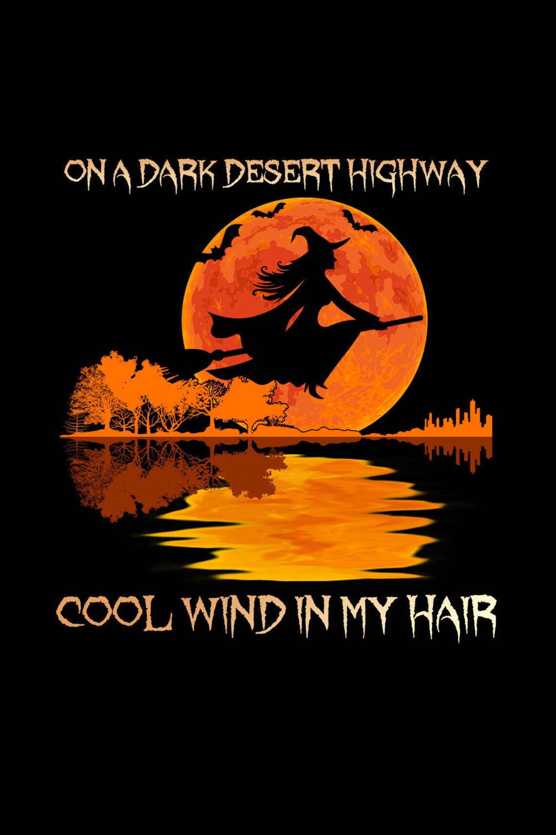 On a Dark Desert Highway Cool Wind in My Hair PNG Digital Etsy