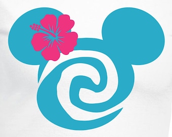 Moana Minnie Cut Files / Cricut / Silhouette Cameo / Svg Cut Files / Digital Files / PDF / Eps / DXF / PNG / Mouse