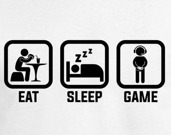 Eat Sleep Game Cut Files | Cricut | Silhouette Cameo | Svg Cut Files | Digital Files | PDF | Eps | DXF | PnG | Video Games