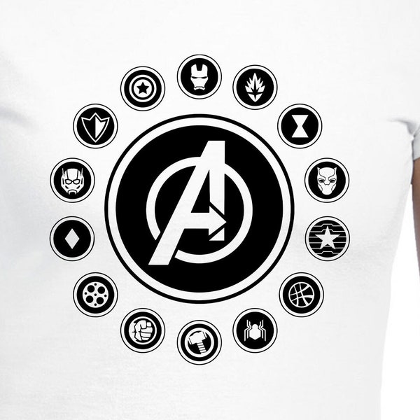 The Avengers Cut Files | Cricut | Silhouette Cameo | Svg Cut Files | Digital Files | PDF | Eps | DXF | PnG | The Avengers