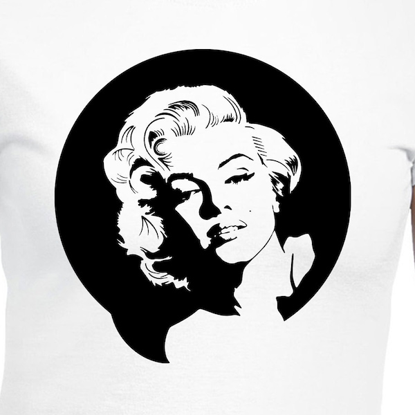 Marilyn Cut Files | Cricut | Silhouette Cameo | Svg Cut Files | Digital Files | PDF | Eps | DXF | PNG | Monroe