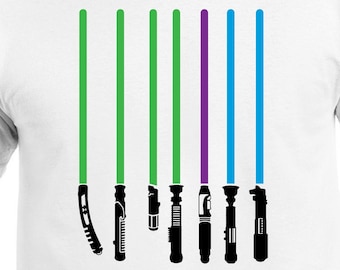 Jedi Lightsabers Cut Files | Cricut | Silhouette Cameo | Svg Cut Files | Digital Files | PDF | Eps | DXF | PnG | Star Wars