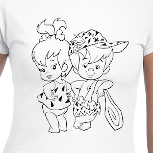 Bam Bam & Pebbles Cut Files | Cricut | Silhouette Cameo | Svg Cut Files | Digital Files | PDF | Eps | DXF | PNG | The Flintstones