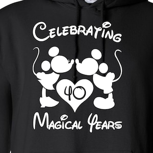Celebrazione di 40 anni magici Cut Files / Cricut / Silhouette Cameo / Svg Cut Files / Digital Files / PDF / Eps / DXF / PNG / Mickey Minnie