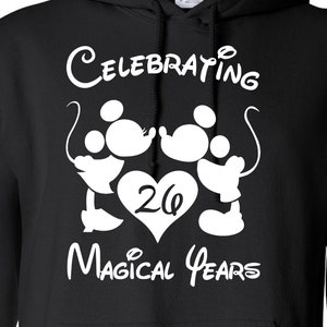 Viering van 26 magische jaren Geknipte bestanden | Cricut | Silhouette Cameo | Svg Cut Bestanden | Digitale bestanden | PDF-| Eps | DXF | PNG-| Mickey Minnie