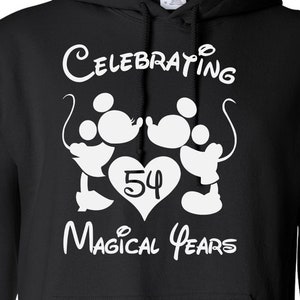 Celebrating 54 Magical Years Cut Files | Cricut | Silhouette Cameo | Svg Cut Files | Digital Files | PDF | Eps | DXF | PNG | Mickey Minnie