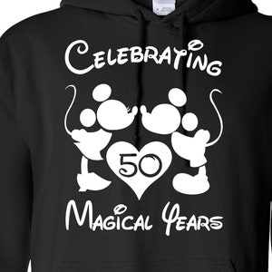 Viering van 50 magische jaren Geknipte bestanden | Cricut | Silhouette Cameo | Svg Cut Bestanden | Digitale bestanden | PDF-| Eps | DXF | PNG-| Mickey Minnie
