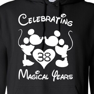 Celebrating 38 Magical Years Cut Files | Cricut | Silhouette Cameo | Svg Cut Files | Digital Files | PDF | Eps | DXF | PNG | Mickey Minnie