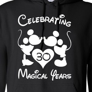 Feiern 30 Zauberhafte Jahre Cut Files | Cricut | Silhouette Cameo | Svg Cut Dateien | Digitale Dateien | PDF | Eps | DXF | PNG | Mickey Minnie