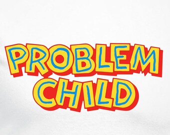 Pliki do cięcia Problem Child | Cricut | Silhouette Cameo | Pliki do cięcia Svg | Pliki cyfrowe | PDF | Eps | DXF | PnG | Problem Child