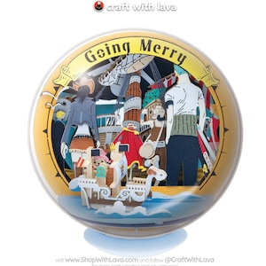 Ballo da teatro in carta / One Piece / Going Merry PTB-30 ( ペーパーシアター ボール : ワンピース / ゴーイング・メリー号 PTB-30 ) Kit per creazioni in carta anime di Ensky Japan