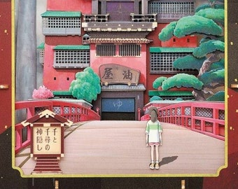 Ensky Spirited Away Chihiro in a Mysterious Town Paper Theater (PT