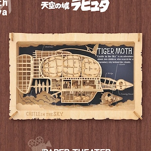 Paper Theater Wood | Castle in the Sky Laputa | Tiger Moss ( 天空の城ラピュタ PAPER THEATER-ウッドスタイル- / タイガーモス号 PT-WL01 ) by Ensky