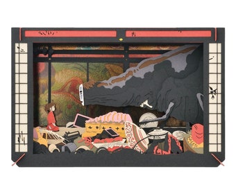 Paper Theater | Spirited Away | After the Feast ( 千と千尋の神隠し PAPER THEATER / 饗宴の後 PT-L04 ) by Ensky
