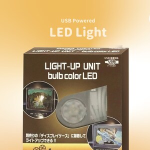 May include: A brown box with a white and black image of a paper theater light-up unit. The box has the text "LIGHT-UP UNIT bulb color LED" on it. The text "PAPER THEATER" is also on the box.