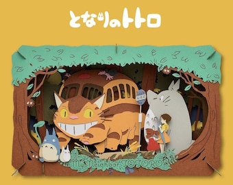 Paper Theater | My Neighbor Totoro | Cat Bus Arrives ( となりのトトロ PAPER THEATER / ネコバス到着 PT-L18 ) by Ensky