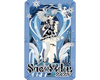 Paper Theater | Hatsune Miku | Hatsune Miku Snow Miku 2025 PT-L90 ( ペーパーシアター 初音ミク 2025 PT-L90) Anime Paper Craft Kit by Ensky Japan