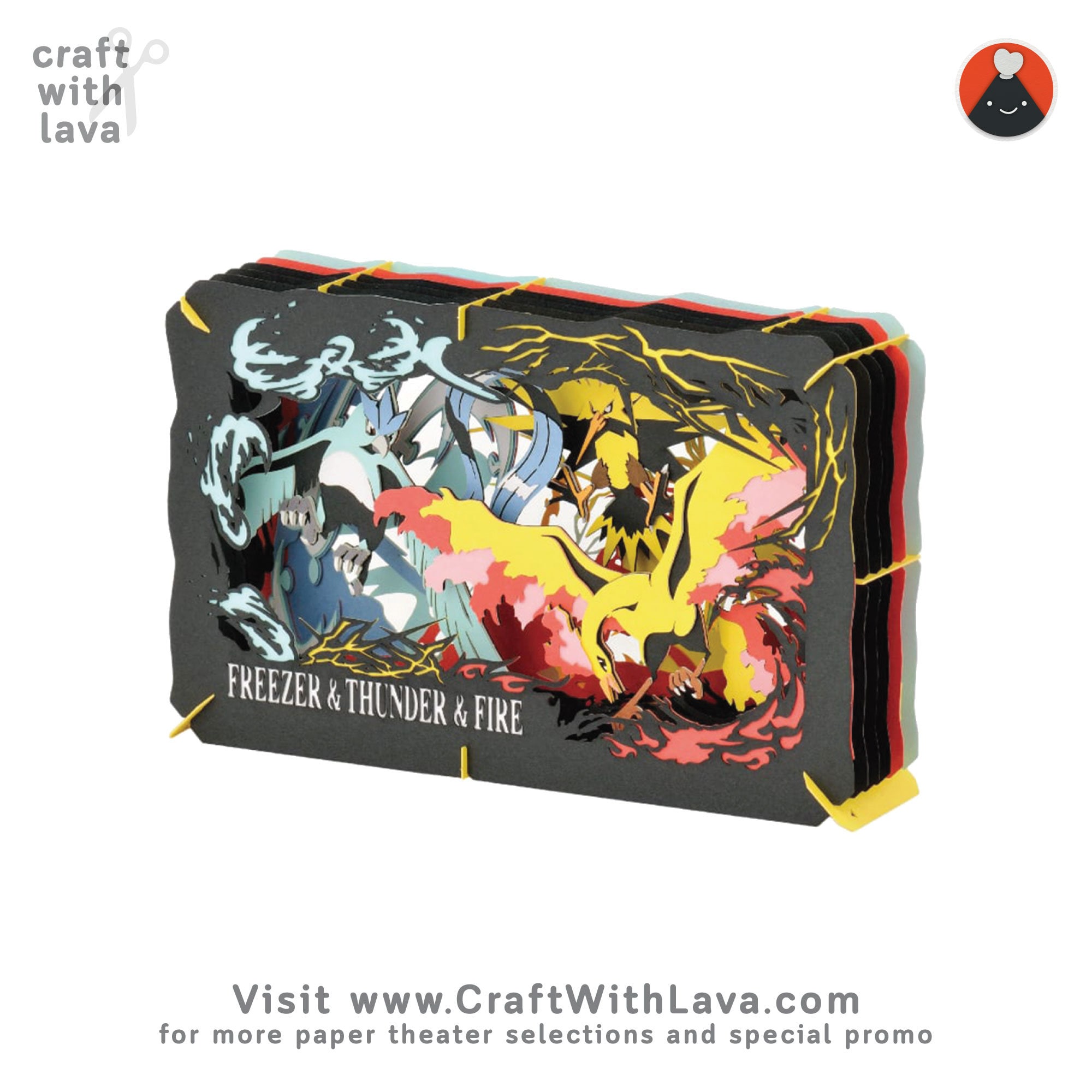 Paper Theater | Pokémon | Freezer, Thunder, Fire