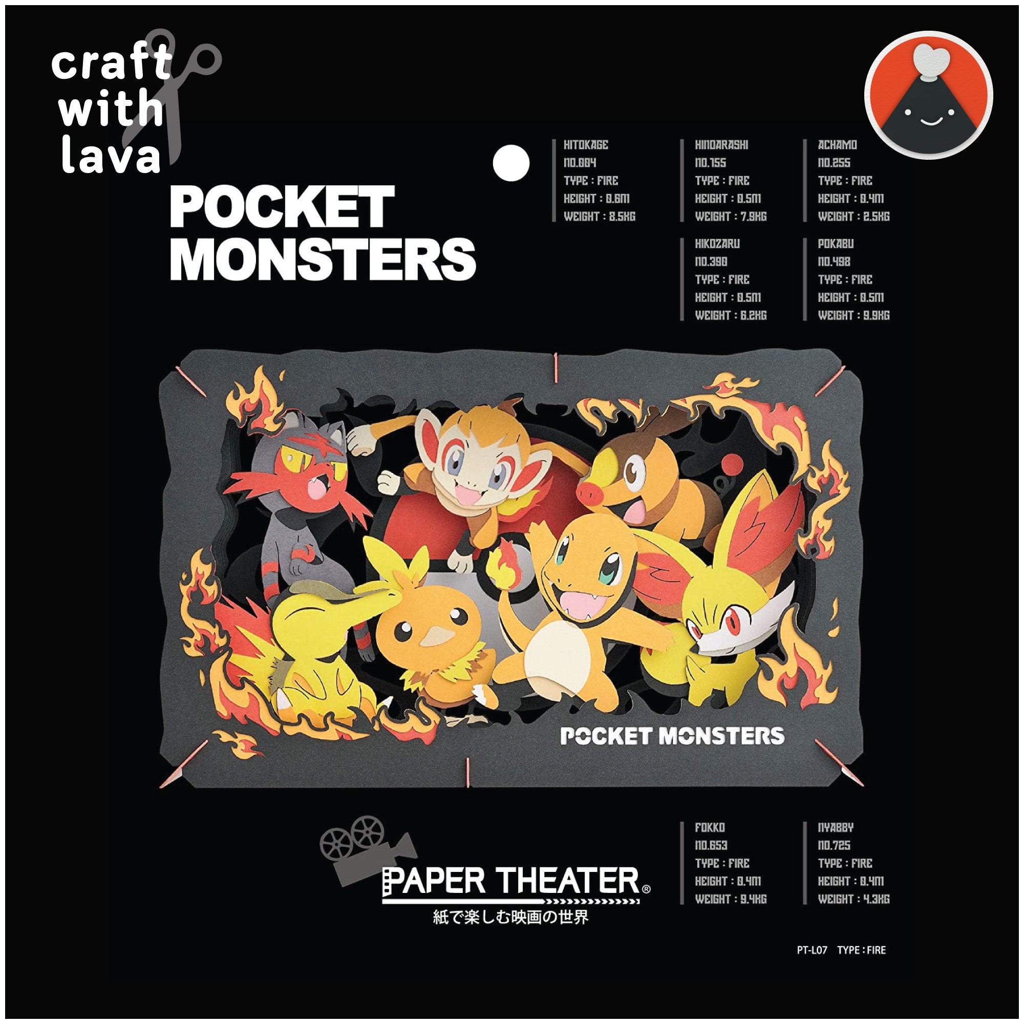 Paper Theater | Pokémon | Fire Type ( ポケットモンスター PAPER