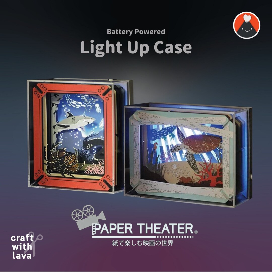 Accessories Paper Theater Display Case Small Light up With Battery by