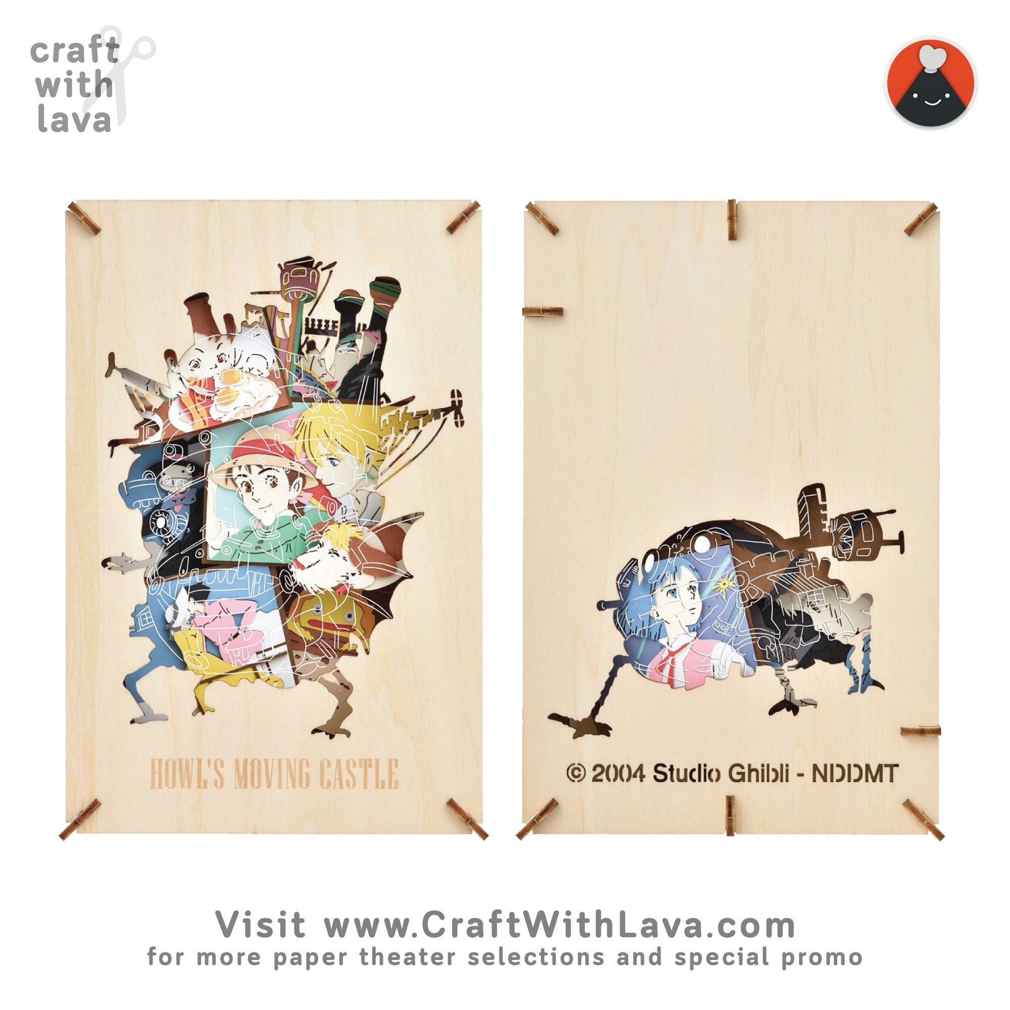 Ensky Studio Ghibli Howl's Moving Castle Howl and the Star Child Paper  Theater