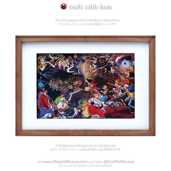 ONE PIECE フレームアート 未使用 Paper Shadow Art | One Piece | Wano Country SA-03 ワンピース