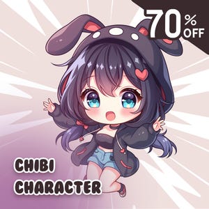 Niestandardowe słodkie Chibi, postać Chibi, Chibi Anime, zlecenie Chibi, Chibi Anime, Anime Chibi, Chibi Fanart, Para Chibi, Chibi z kreskówek,