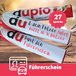 Cadeau rijbewijs geslaagd jongen vriendin dochter zoon DIY rijbewijs cadeau auto download 27 Duplo banderollen