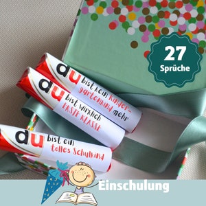 Cadeau inscription école fille garçon Duplo banderoles écolier 2025 contenu cône d'école journée d'école petite chose rentrée scolaire élève introduction à l'école