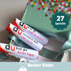 Gift Dad Birthday Father&#39;s Day Personalized Duplo Banderole for Best Dad Father Men YOU Message Gift Box Templates Labels