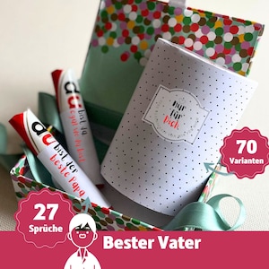 Presente pai aniversário dia dos pais personalizado duplo banderole para melhor pai pai homem du mensagem caixa de presente modelos etiquetas